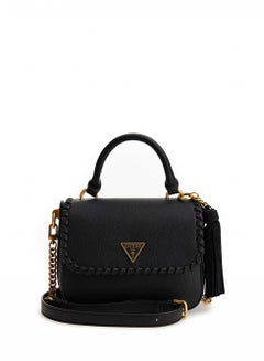 Buy Kaoma Top Handle Flap Handbag Black in UAE