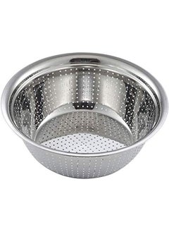 اشتري Stainless Steel Strainer Basket Fruit Vegetable Washing Bowl Metal Sink Strainer Mesh Colander Drain Net Basket, Silver, 30cm في الامارات