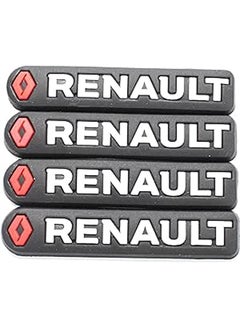 Buy Renault car side door guard edge defender protector trim guard sticker (black,4 pcs set) in Egypt