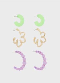 Buy 3 Pair Earring Set in UAE