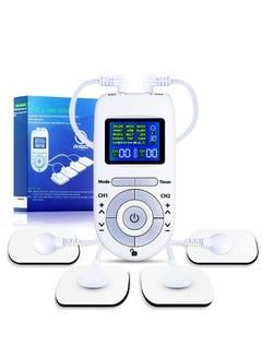 Buy Advanced TENS & EMS Muscle Stimulator - Pain Relief and Recovery System with 12 Modes, 40 Intensities - Dual Channel Rechargeable Electric Pulse Massager for Effective Pain Therapy in UAE