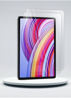 اشتري عبوة من قطعتين من واقي الشاشة الزجاجي عالي الدقة لجهاز Xiaomi Redmi Pad Pro مقاس 12.1 بوصة 5G / Xiaomi Poco Pad مقاس 12.1 بوصة 5G 2024 - مضاد للانعكاس ومضاد للفقاعات وصلابة 9H 0.33 مم وحواف مستديرة وسهلة التركيب في السعودية