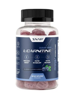 Buy Sugar Free L Carnitine Increased Energy, Faster Recovery, Boost Metabolism, Pre Workout for Women & Men 60 Gummies Dietary Supplement in UAE