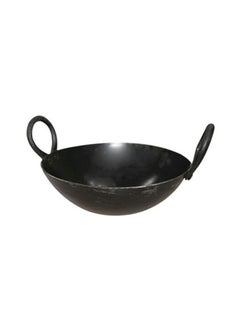 Buy Iron Kadai Black 46cm in UAE