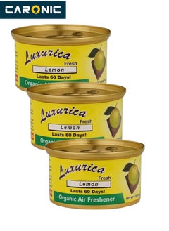 Buy Luxurica Fresh Organic Air Freshener 3 Pcs Lemon in UAE