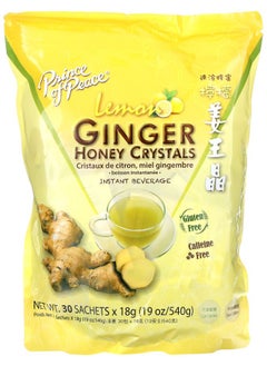 اشتري Ginger Honey Crystals Lemon Caffeine Free 30 Sachets 18 g Each في الامارات