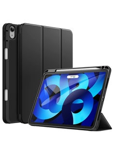 Buy Hybrid Slim Case Samsung Galaxy Tab S8 Plus 2022/S7 FE 2021/S7 Plus 2020 12.4 Inch with S Pen Holder Shockproof Cover, Auto Wake/Sleep with Screen Protector (BLACK) in UAE