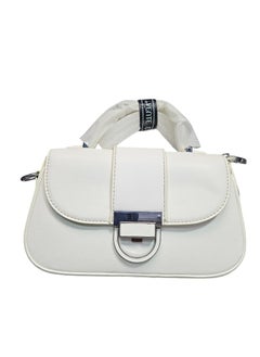 Buy Square women's handbag with distinctive accessory with adjustable handle in Egypt