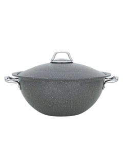 Buy Gray Granite Rice Cooker With A Steel Handle Size 30 Cm in Saudi Arabia