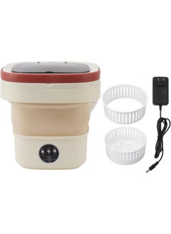 Buy 6L Mini Washing Machine Portable Bucket Washer Bucket Foldable Automatic Mini Clothes Washer with High Speed Motor and Soft Spin Dry for Camping Traveling and Home Use in UAE