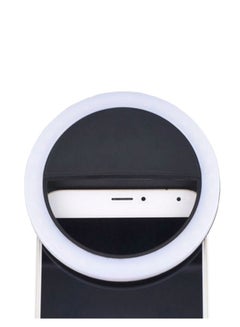 Buy Ring Selfie Light For Smartphone Black/White in UAE