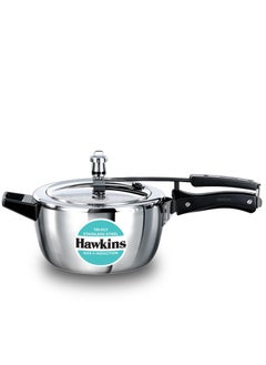 Buy Hawkins 3.5 Litre Triply Stainless Steel Pressure Cooker, Inner Lid Cooker, Silver (HSST35) in UAE