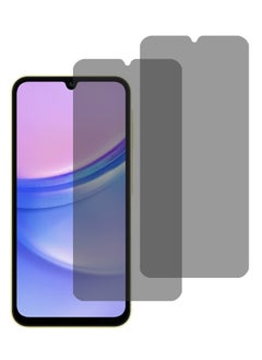 اشتري 2 Pack Samsung Galaxy A15 4G/5G Privacy Screen Protector with Easy Install anti-Scratch Glass 9H Hardness,Anti-Spy Anti-Peeping anti-drop Tempered Glass Film Protector Full Cover Protection accessory في الامارات