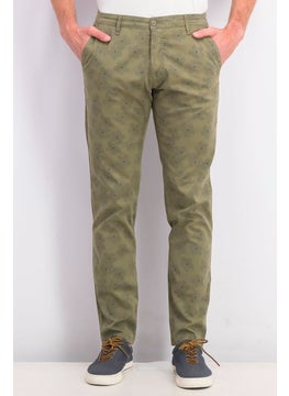 اشتري Men Floral Print Chino Pants, Green في السعودية