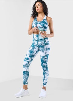 Buy Printed Athletic Bra And Legging Set in Saudi Arabia