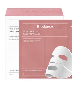 Buy Bio-Collagen Real Deep Mask 34g x 4ea, Hydrating Overnight Mask Pore Minimizing in UAE