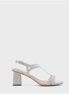 اشتري Ankle Strap Mid Heel Sandals في الامارات