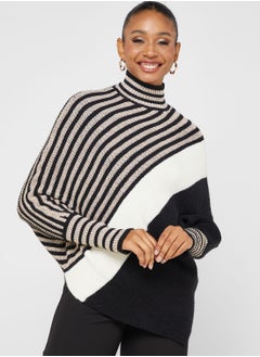 Buy Stripe Printed Sweater in UAE