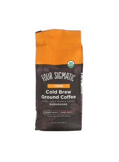 اشتري Cold Brew Ground Coffee with Lions Mane And Chaga Mushrooms Think Coarse Grind Dark Roast 12 oz 340 g في الامارات