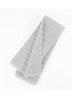 Buy Cesme Hand Towel, Grey - 600 GSM, 50x90 cm in UAE