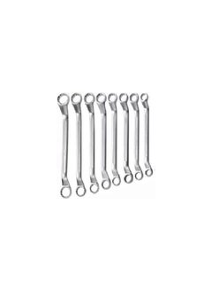 Buy 12 Piece Double Offset Ring End Spanner Set - Metric Sizes 6-32mm - High Strength Cr-V Sand Blown Steel Wrench with Roll Bag in UAE