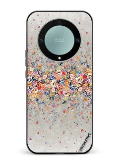 Buy Protective Case Cover For Honor X9b Digital Floral Garland Design Multicolour in UAE