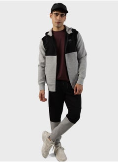 Buy Zipper Detailed Hoodie in Saudi Arabia