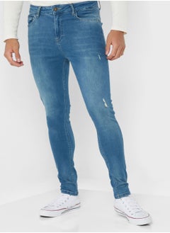 Buy Distressed Style Mid Rise Jeans in UAE