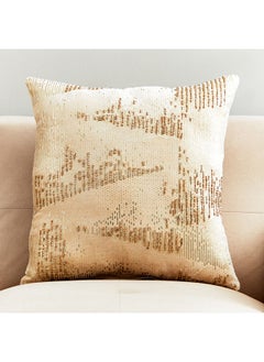 Buy Petra Berty Foil Beaded Cushion Cover 45 x 45 cm in UAE