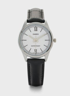 Buy Leather Strap Analog Watch in UAE