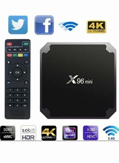 Buy X96mini Network Set-Top Box S905W 4K HD WiFi Android Smart TV box in Saudi Arabia