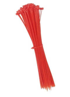 Buy Red Zip Cable Ties, 250 mm Heavy Duty White, Self-Locking Premium Nylon Cable Wire Ties for Electrical, Garden and Multiple purpose in UAE