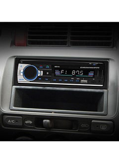 Buy Multimedia Car Stereo Single Din Bluetooth Audio and Hands-Free Calling, Built-in Microphone, MP3 Player Stereo Support USB, FM, TF, AUX, Micro SD Card with Remote Control in Saudi Arabia