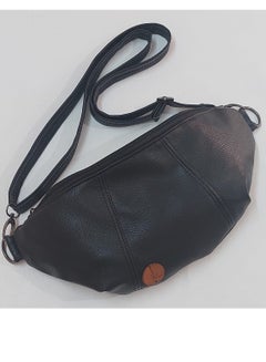 Buy Leather waist bag black in Egypt