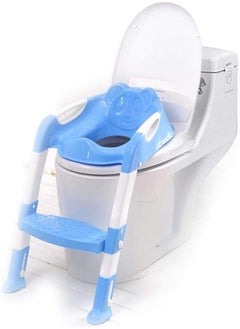 Buy Generic Potty Training Toilet Ladder Seat Steps For Toddler Child Blue in UAE