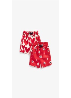 Buy Heart and Flower Board Shorts 2 Pack in UAE