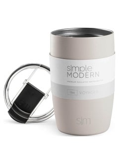 Buy Simple Modern Travel Coffee Mug Tumbler with Flip Lid | Reusable Insulated Stainless Steel Cold Brew Iced Coffee Cup Thermos | Gifts for Women Men Him Her | Voyager Collection | 12oz | Beige in Saudi Arabia