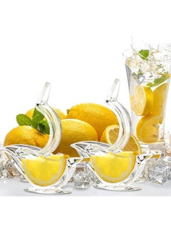 Buy Manual Lemon Juicer, Acrylic Manual Lemon Slice Squeezer, Portable Transparent Fruit Juicer, Hand Juicer for Orange Lemon Lime Pomegranate Home Kitchen Bar Gadget (2PC) in Saudi Arabia