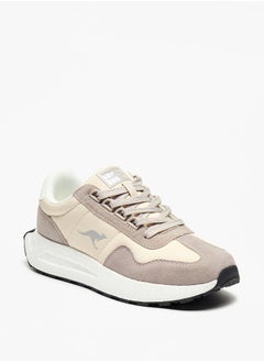 اشتري Women's Logo Detail Walking Shoes with Lace-Up Closure في الامارات