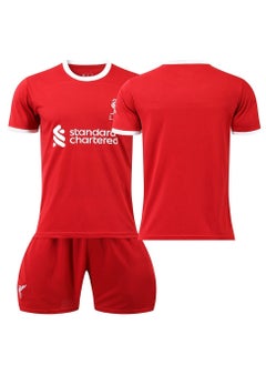 Buy 23-24 Liverpool FC Home Club No Number Youth and Adult Outdoor Kit 2-Piece Set, Lncluding T-Shirt And Shorts in Saudi Arabia