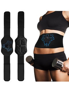 Buy SYOSI Abdominal Toning Trainer, Electronic Muscle Stimulator Abs Stimulator Toning Belt Abs Workout Equipment USB Rechargeable Abs Stimulator, Fitness Waist Belt for Men Women in UAE