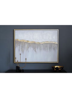 Buy Cosmopolitan Hand Painted Framed Canvas Art 120x90Cm Gold in UAE