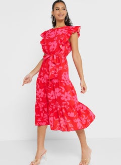Buy Printed Midi Dress in UAE