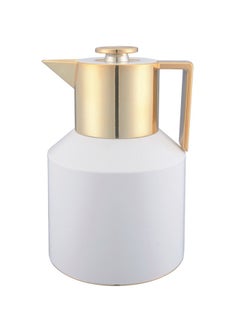 Buy Plastic Tea & Coffee Flask 1 Liter Ivory / Gold in Saudi Arabia