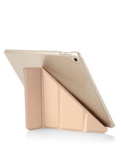 Buy IPad Case For IPad 9.7 Inch 6th 2018 & 5th 2017 Gen, Also Fits IPad 9.7" Air 2013 & Air 2nd 2014, 5-in-1 Multiple Angles Viewing Positions, Smooth Silicone Cover & Soft TPU Back  Gold) in Egypt