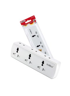 اشتري Suntech Universal Power Extension Socket Socket St-7928 Multi Adapter Electrical Outlet Wall Power Extender Plug With 3 Multi Sockets + 3 Two Pin Sockets في الامارات