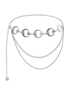 Buy Fashion Metal Pendant Waist Chain for WomenZW879 steel color (three layers) ZW879 steel color (three layers) in UAE