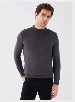 Buy Half Turtle Neck Knitted Sweater in UAE