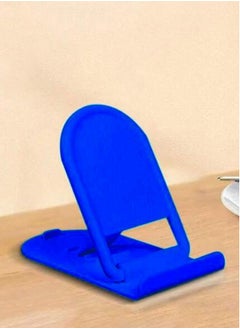 Buy Foldable Stand Holder For Mobile Phones, Tablets Suitable for All Devices - Blue in Egypt