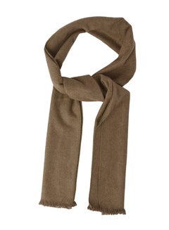 Buy Solid Wool Winter Scarf/Shawl/Wrap/Keffiyeh/Headscarf/Blanket For Men & Women - Small Size 30x150cm - Dark Beige in Egypt